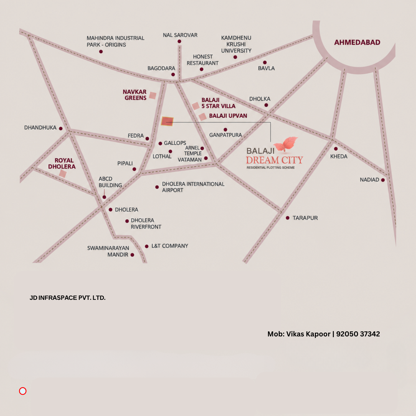 Balaji Dream City Regional Connectivity Map